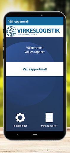 Android application Virkeslogistik Mellansverige screenshort