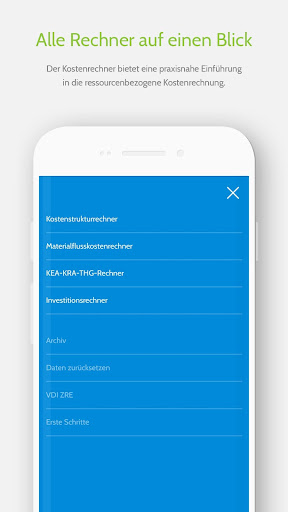Android application ZRE Rechner screenshort