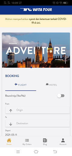 Android application Wita Tour screenshort