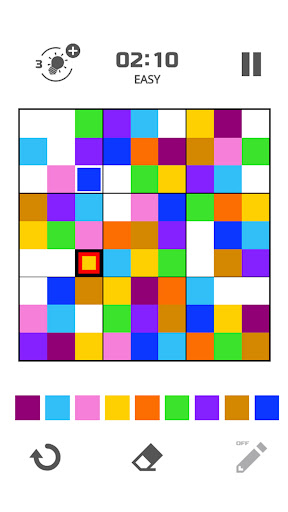 Only 1 color per line Screen 3