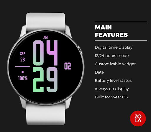 Pink Orchid XL Watch Face Screen 2