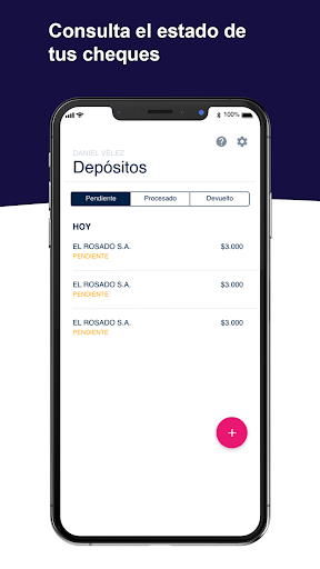 Android application REDICHEQUE screenshort