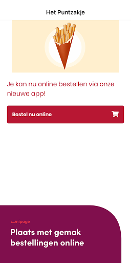 Android application Het Puntzakje screenshort