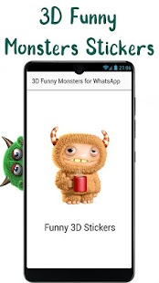 3D - WAStickerApps funny stickers Screenshot