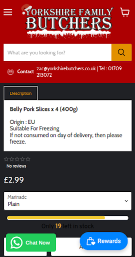 Yorkshire Family Butchers Screen 3
