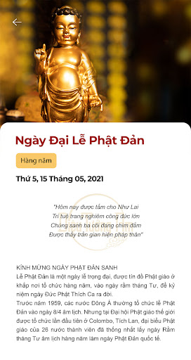 Android application Lịch Phật Giáo DTA screenshort