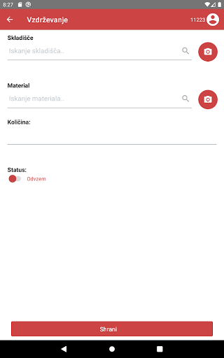 Vzdrževanje Screen 3