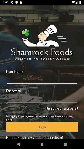 Android application Shamrock Foods Mobile screenshort