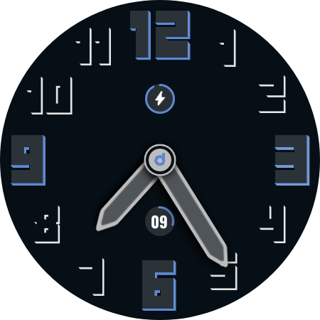 DS A006 - Analog watch face Screen 3