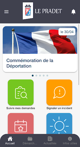 Android application Ville le Pradet screenshort