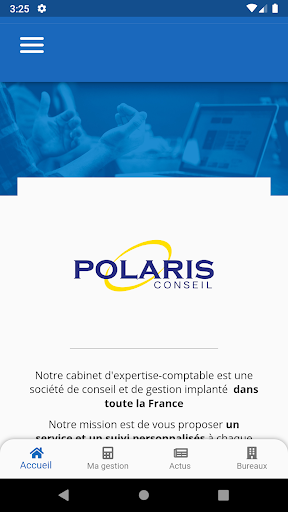 Android application Polaris Conseil screenshort