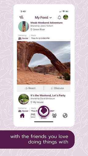 Romp: Social Activity Planning Screen 3