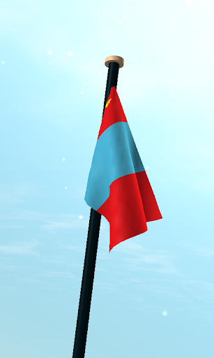 Mongolia Flag 3D Wallpaper Screen 3