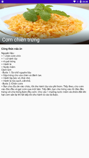 App Công Thức Nấu Ăn Screen 3