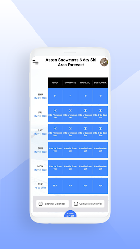 Aspen Weather Screen 3