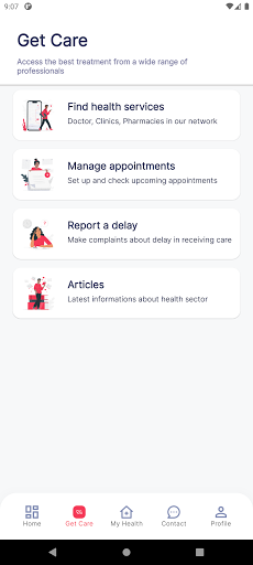 Android application Leadway Health screenshort
