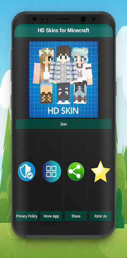 Android application HD Skins for Minecraft screenshort