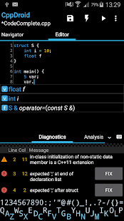 CppDroid - C/C++ IDE Screenshot