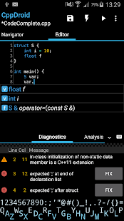 CppDroid - C/C++ IDE Tangkapan layar