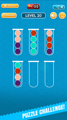 Android application Bubble Ball Sort Fun Puzzle screenshort