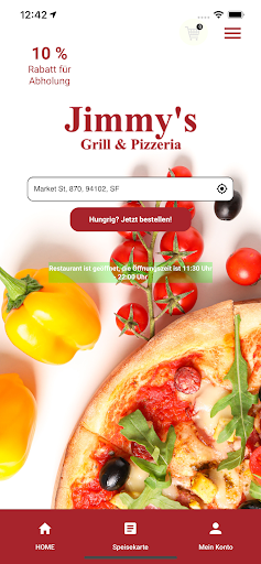Android application Jimmy's Grill screenshort