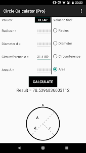 Circle Calculator (Pro)