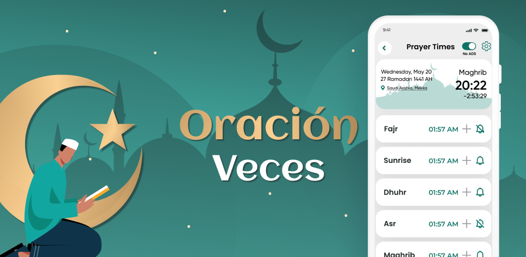 Captura de Pantalla 2 Horas del rezo, Athan, Corán, Quibla, Dhikr, Duas android