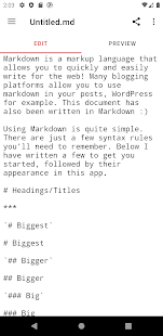 Simple Markdown Screenshot