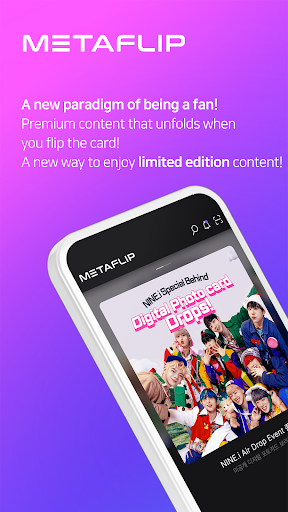 Android application Metaflip : NFT METAFLIP Card screenshort