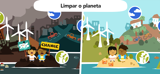 Visualização do aplicativo