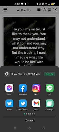 Thank You Message for Sister