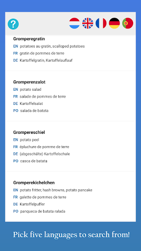 Android application Luxembourgish Dictionary screenshort