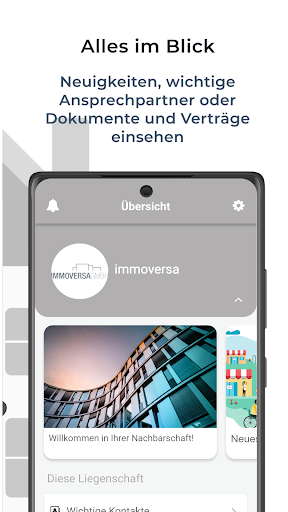 Immoversa Kundenportal Screen 2