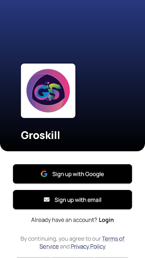 Android application Groskill screenshort