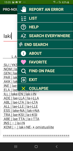 Finnish Pro-Noun Adverb Adject Screen 3