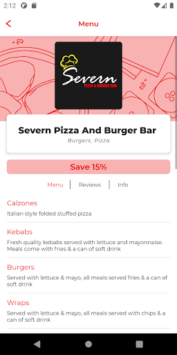 Severn Pizza & Burger Bar Screen 2