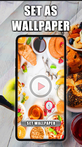 Android application Breakfast Live Wallpaper screenshort