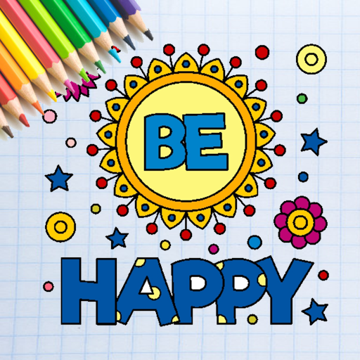 Positive Quotes Coloring Book  Icon