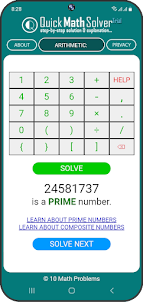Quick Math Solver