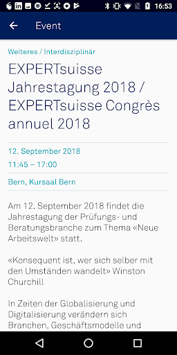 EXPERTsuisse Screen 2
