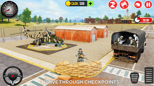 Army Car Games Truck Driving
