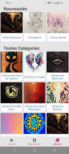 Messaj - Oracles for guidance Screen 3