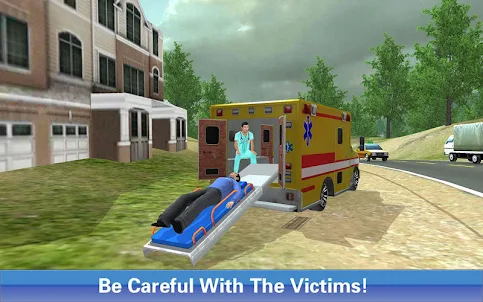 ambulance et hélicoptère