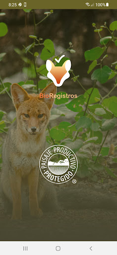 Android application Bioregistros screenshort