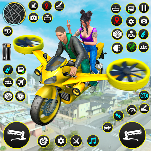 Flying Bike Driving Simulator logo