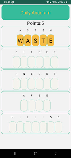 Android application foodwaste screenshort