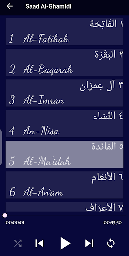 Saad Al-Ghamidi Offline Screen 2