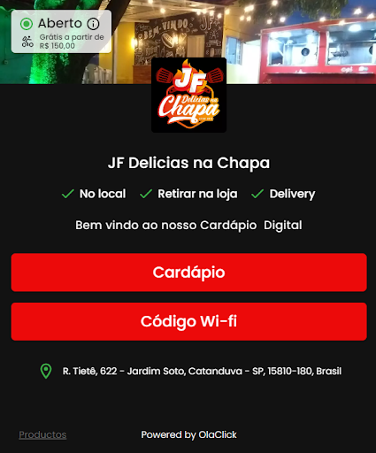 Android application JF Delicias na Chapa screenshort