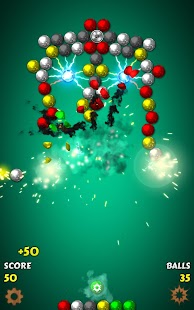 Magnet Balls 2: Captura de pantalla del rompecabezas de física