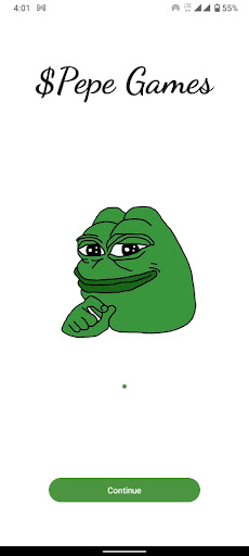 Android application Pepe Coin Game screenshort